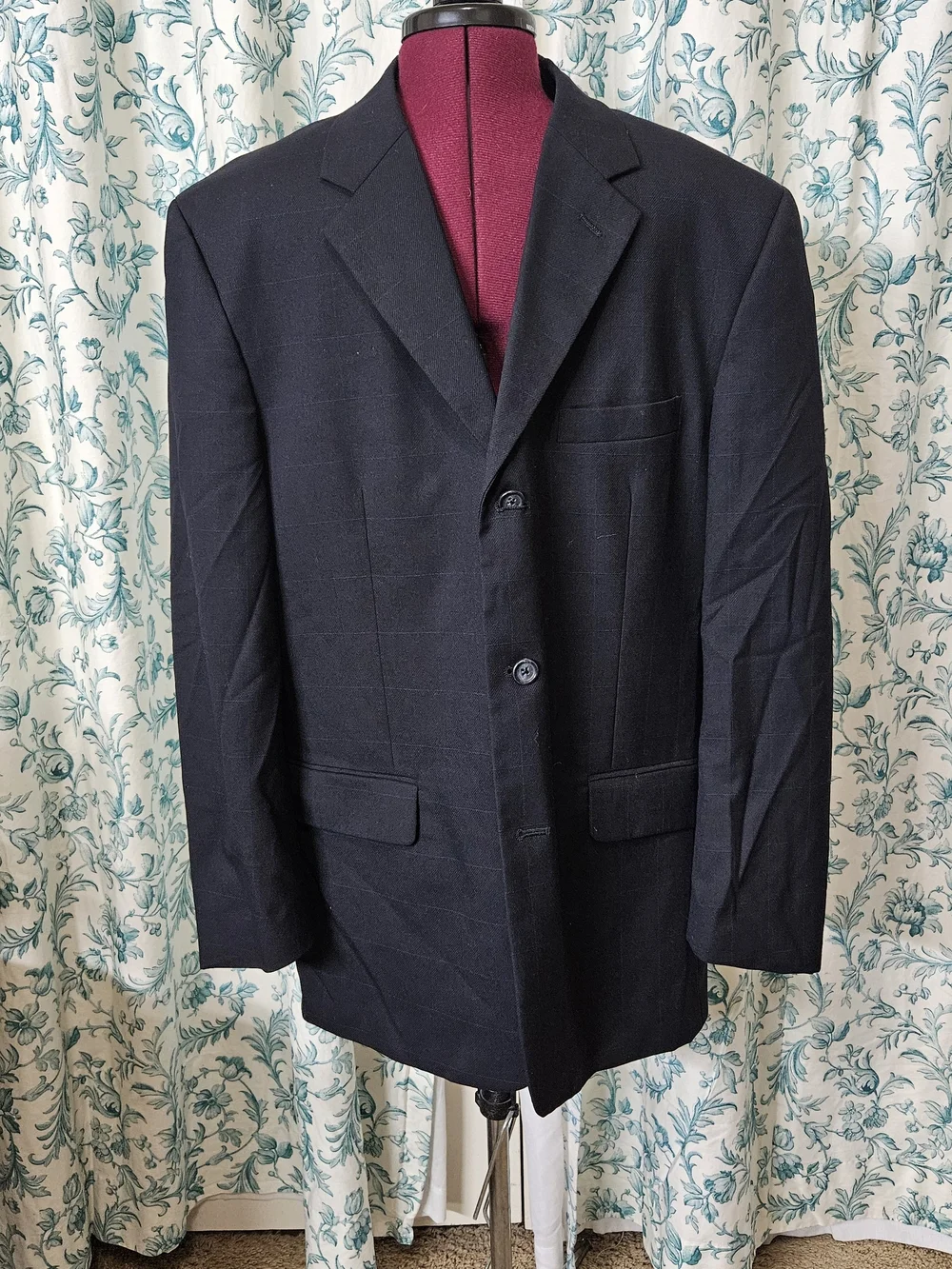 Men's Tailored Black Sport Coat Blazer